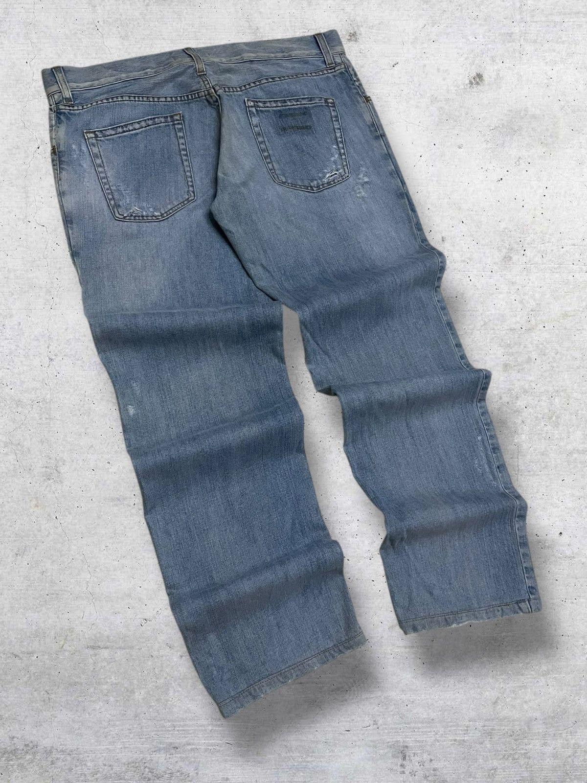 Dolce & Gabbana DOLCE & GABBANA 90S DESIGNER DISTRESSED BLUEWASHED DENIM Size US 36 / EU 52 - 11 Thumbnail