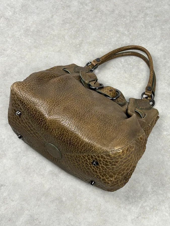 Moschino 2000s Moschino Brown Leather Shoulder Bag Size ONE SIZE - 12 Thumbnail