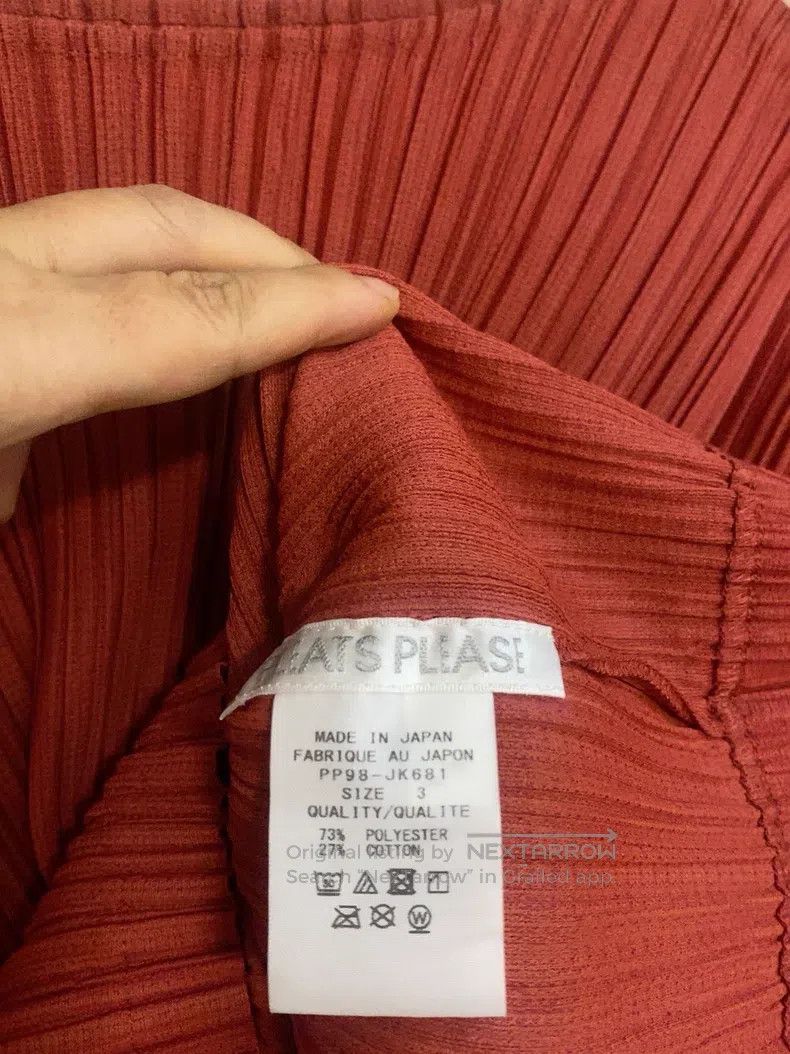 Issey Miyake Issey Miyake Red Long Sleeve Top Size L / US 10 / IT 46 - 3 Thumbnail