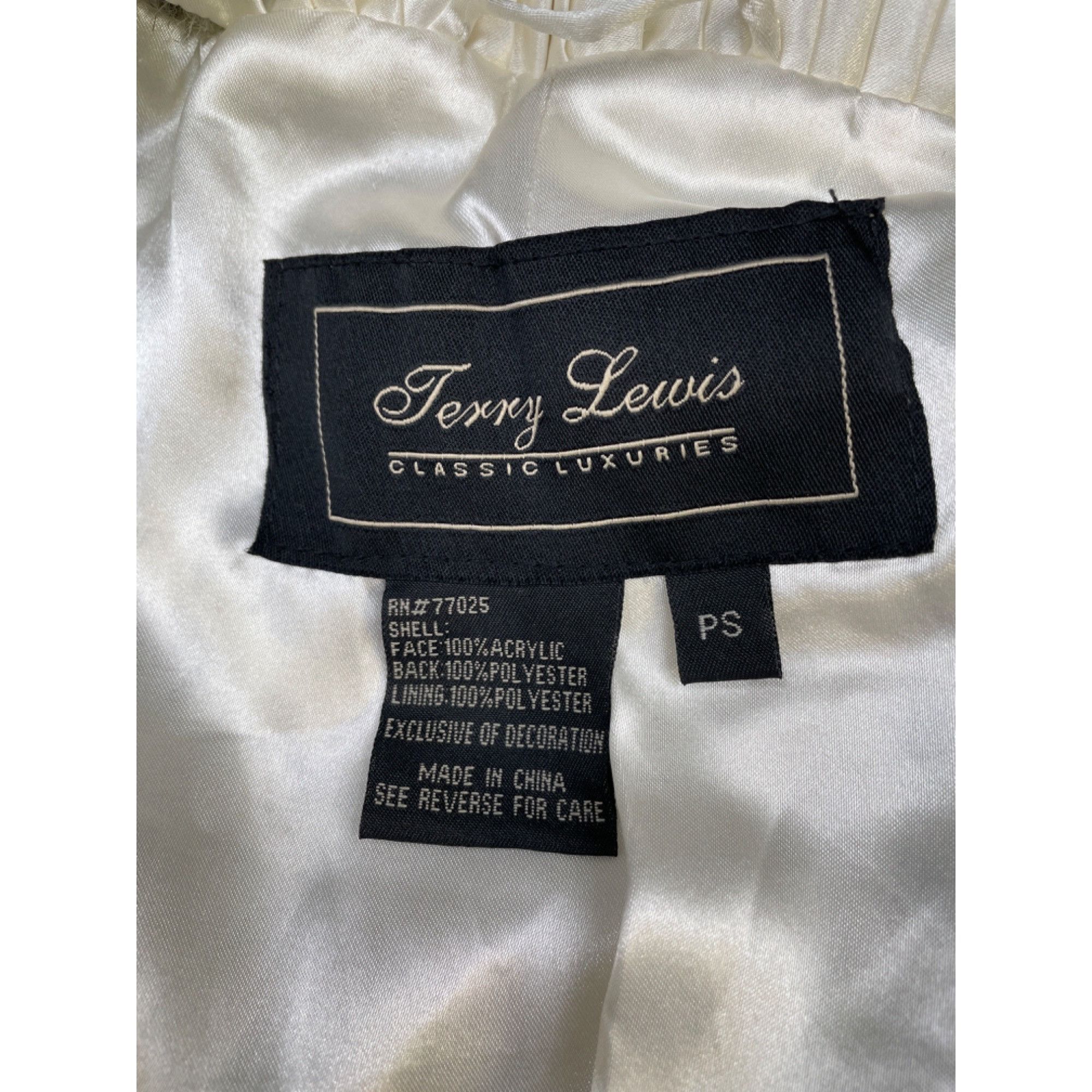 Other Terry Lewis Classic Luxury Faux Fur Coat Women's White Leopa Size S / US 4 / IT 40 - 5 Thumbnail