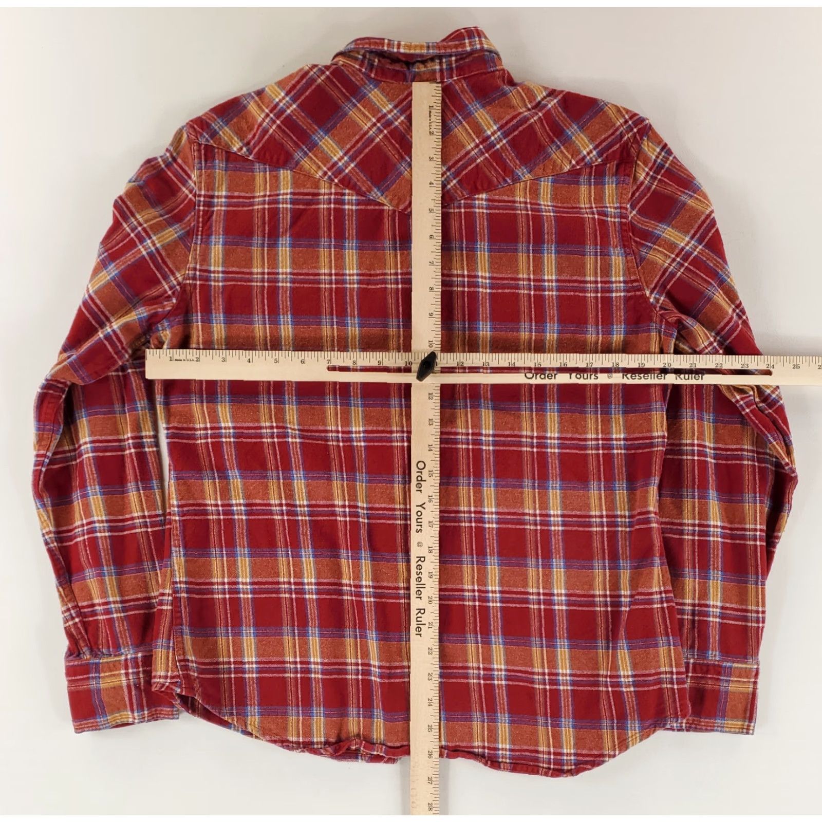 Vintage Salt Valley Western Shirt Pearl Snap Flannel Plaid Red Brown Mens L Western Shirt Long Sleeve Red Brown L Mens Size US L / EU 52-54 / 3 - 7 Thumbnail