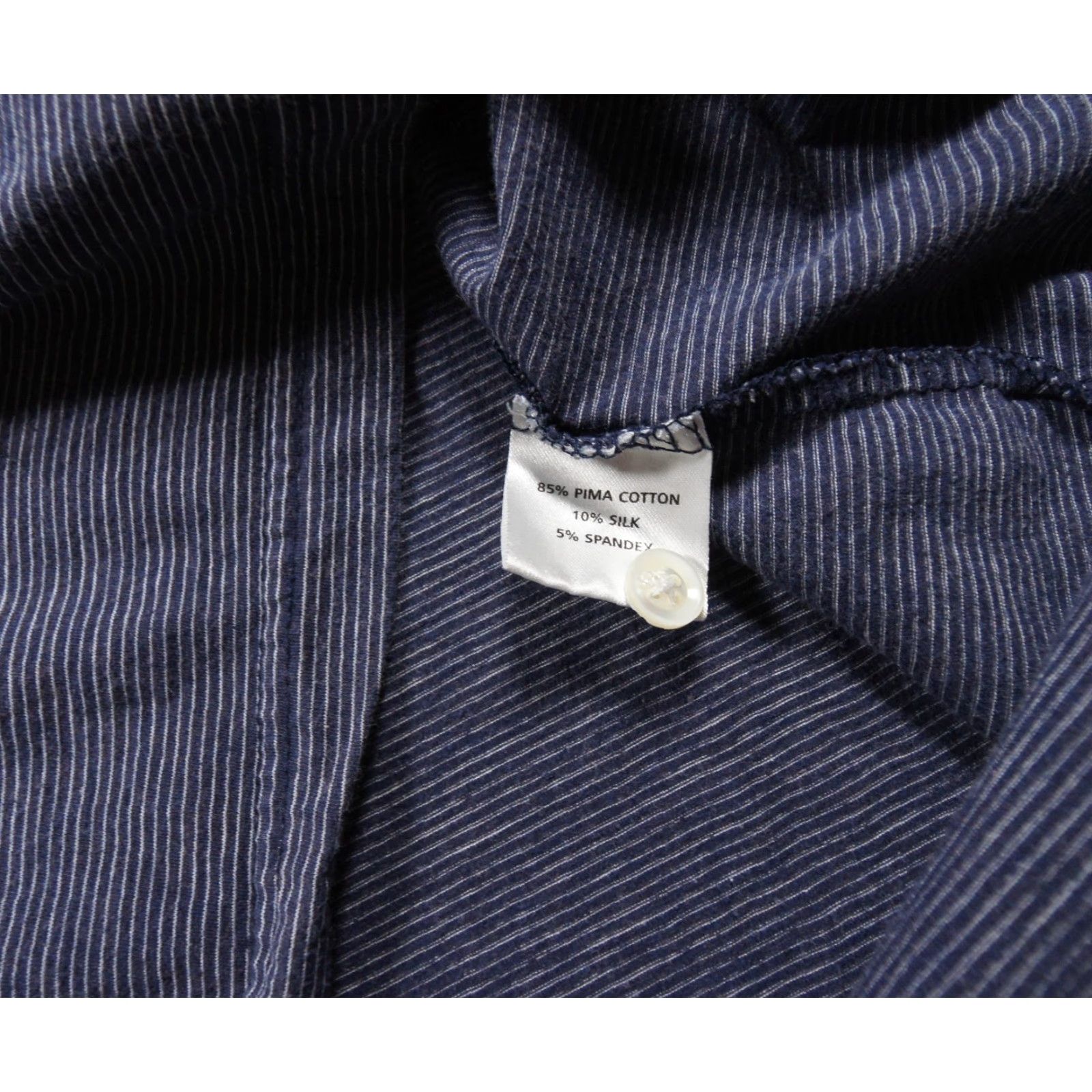 Peter Millar Peter Millar Polo Shirt Mens Medium Blue Striped Golf Short Sleeve Collared Size US M / EU 48-50 / 2 - 7 Thumbnail