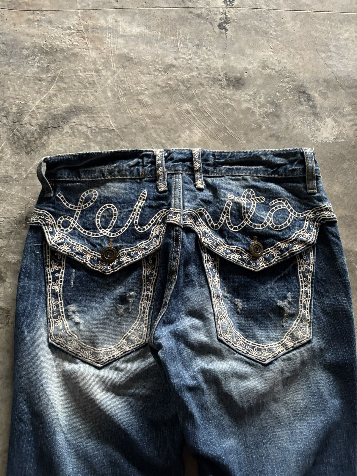 If Six Was Nine LOLITA distressed mud wash whiskered japanese grunge punk Size US 30 / EU 46 - 15 Thumbnail