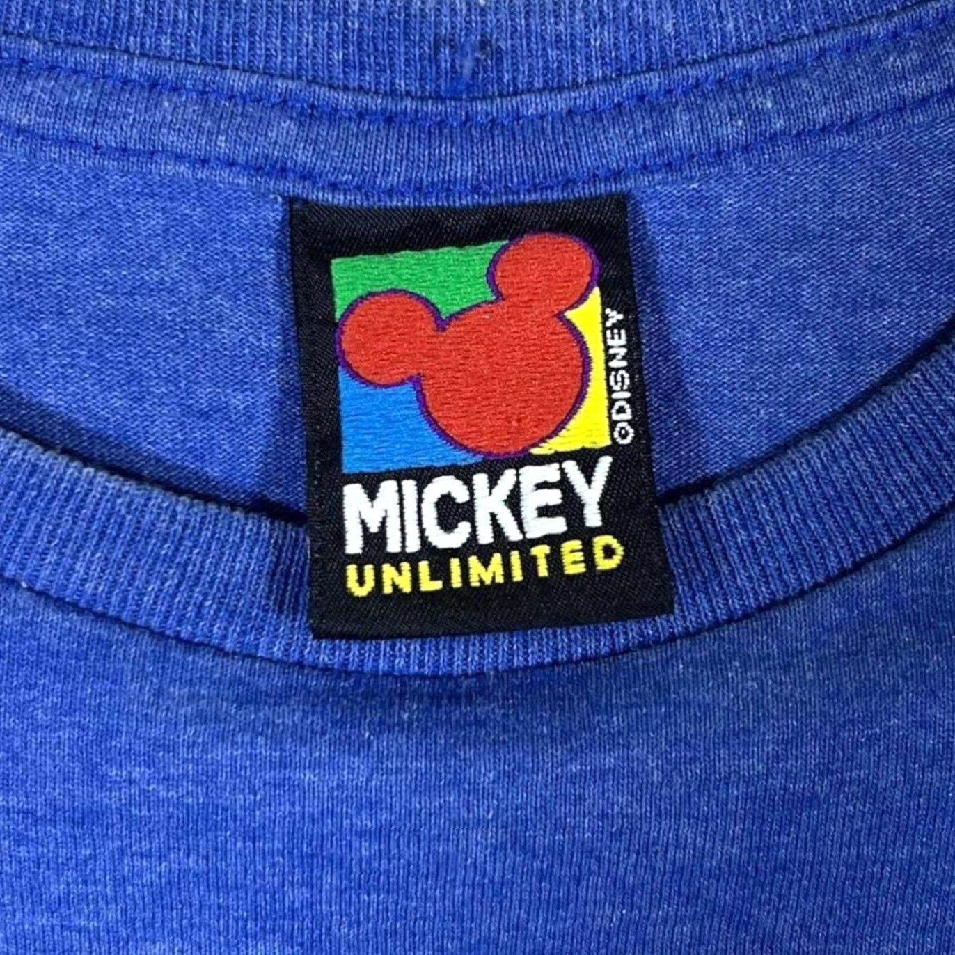 Disney VINTAGE Disney Mickey Unlimited Jerry Leigh "I'm Tough" T-Shirt S Men Blue Mickey Mouse Short Sleeve Cotton Shirt 90s Size US S / EU 44-46 / 1 - 2 Thumbnail