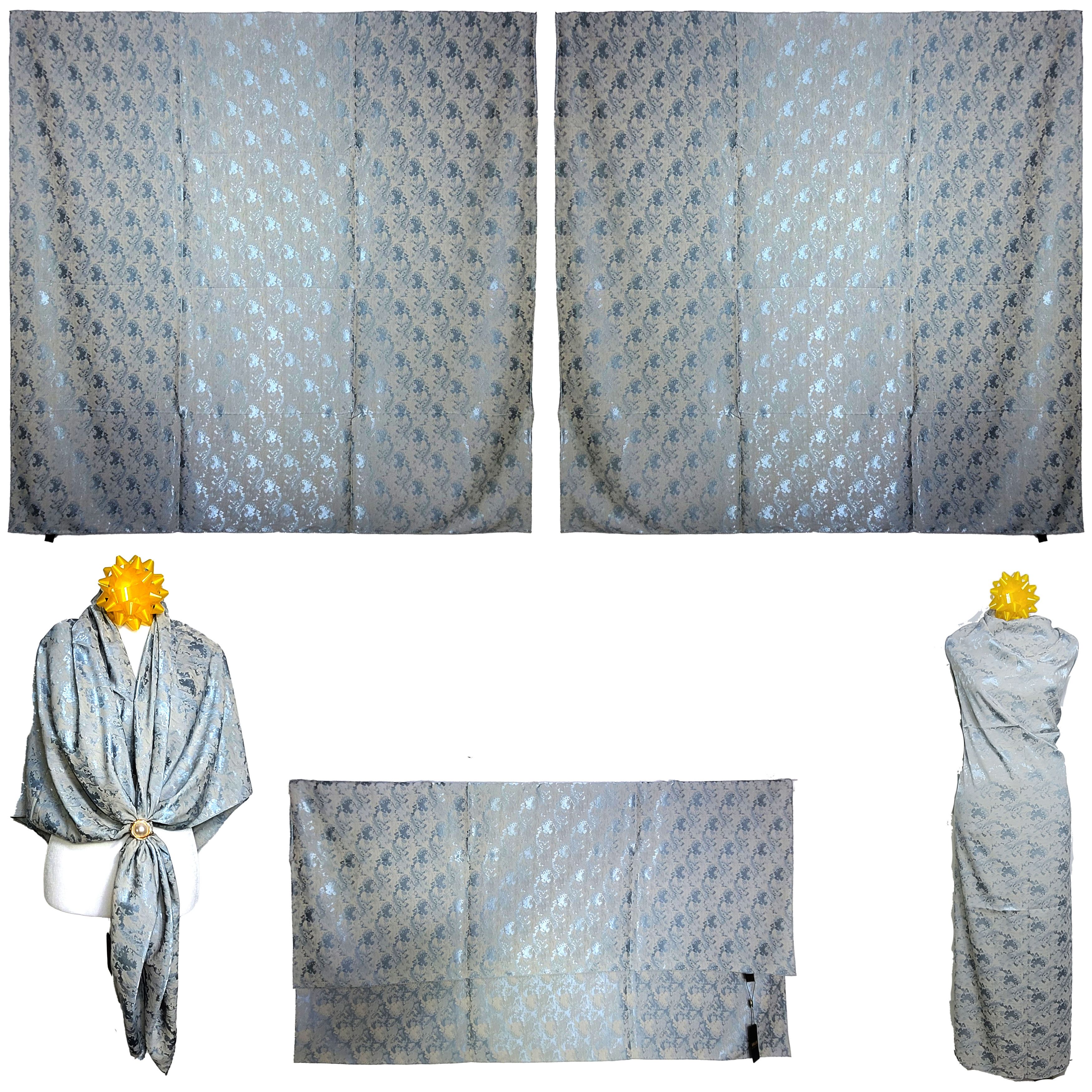 Other NWT Double-Sided Silk Scarf 52"x52" Large Square Wrap 3008 Size ONE SIZE - 1 Thumbnail