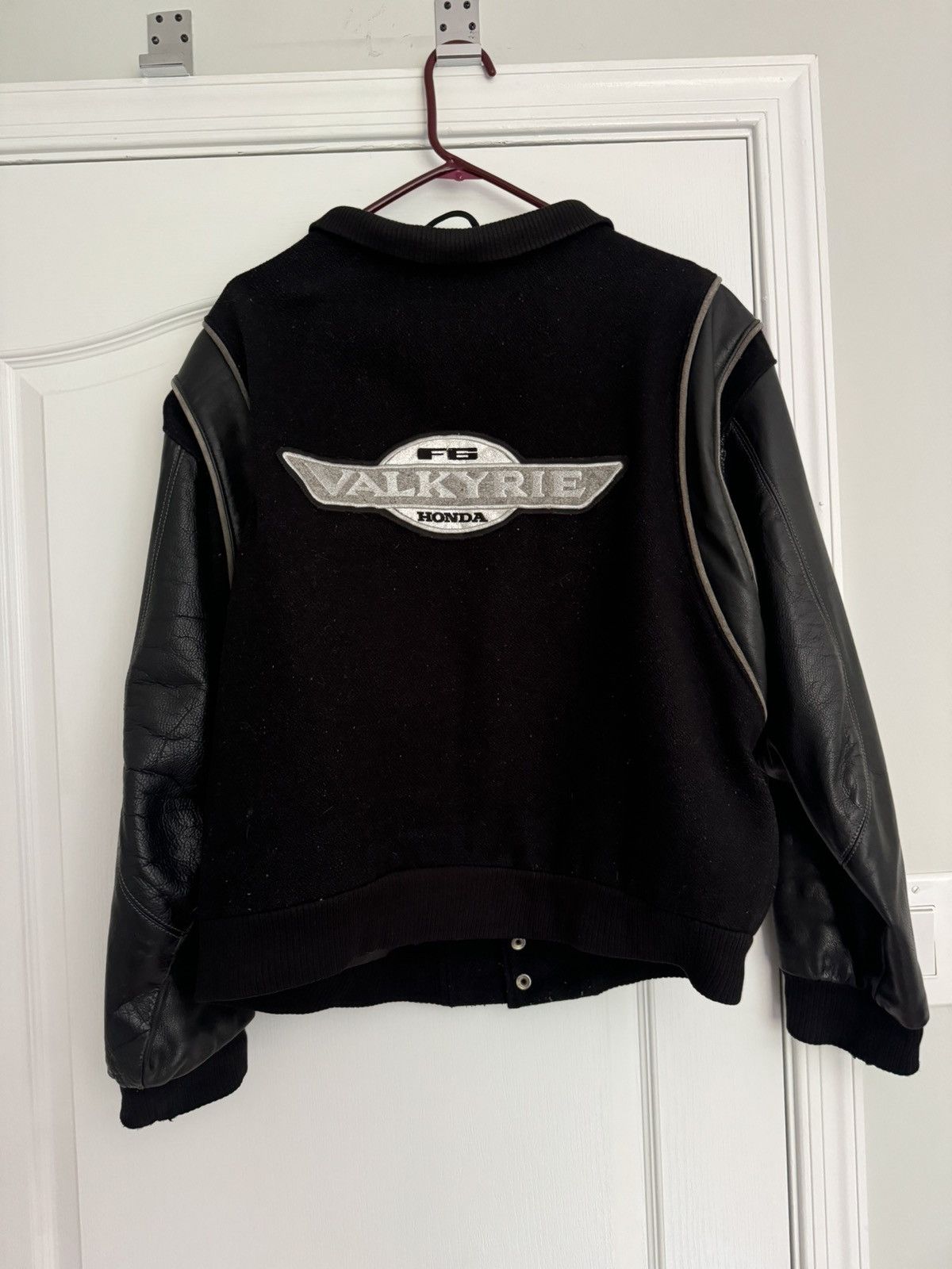Honda Vintage Honda Leather Varsity Jacket Size US M / EU 48-50 / 2 - 2 Thumbnail