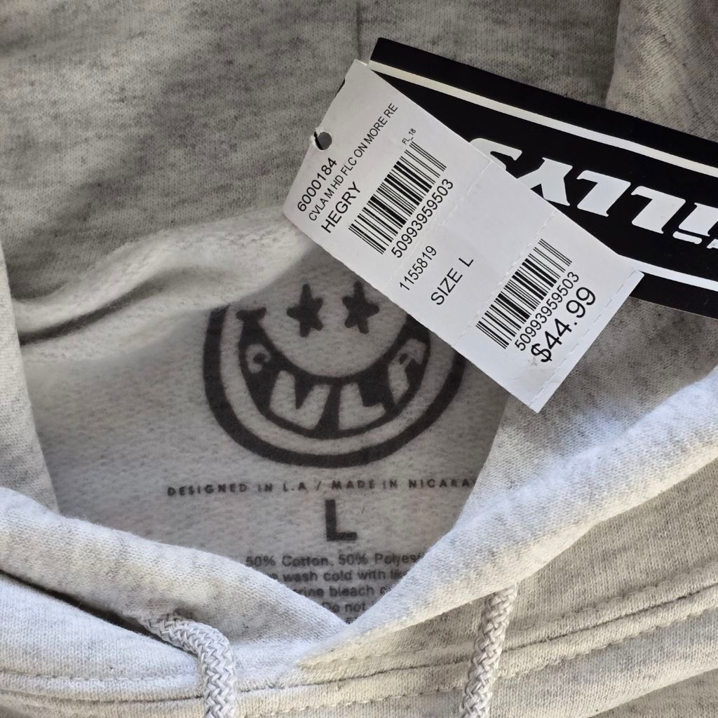 The Unbranded Brand Men's CVLA Gray Red Graphic Hoodie L Size US L / EU 52-54 / 3 - 4 Thumbnail