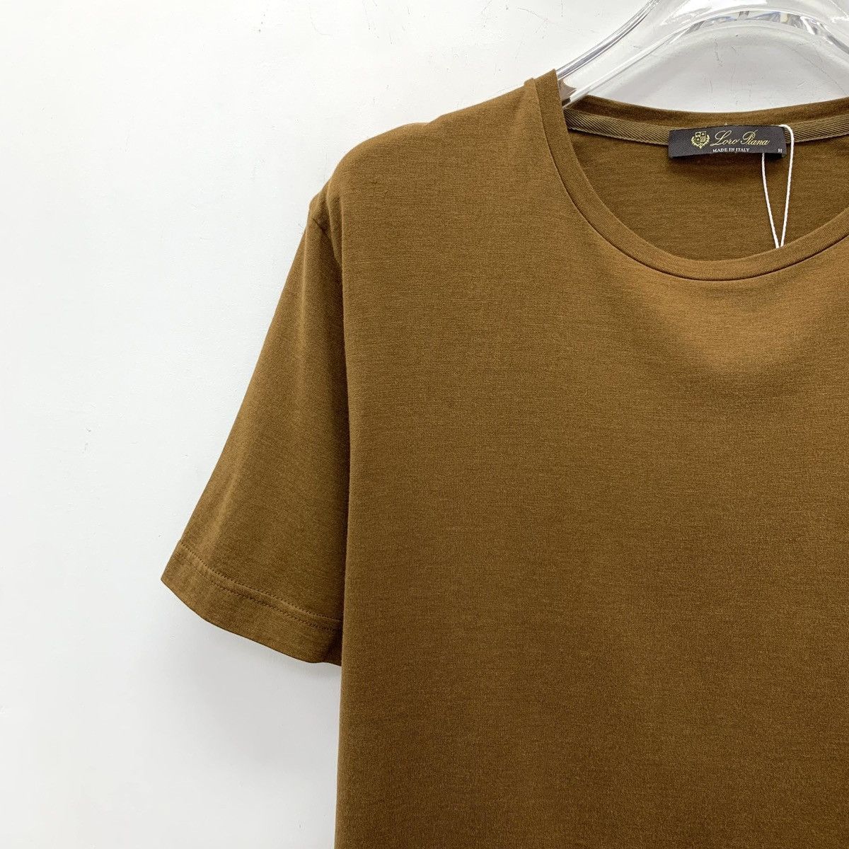 Loro Piana Loro Piana Brown Mulberry Silk Short Sleeve T-Shirt K26WX Size US M / EU 48-50 / 2 - 3 Thumbnail
