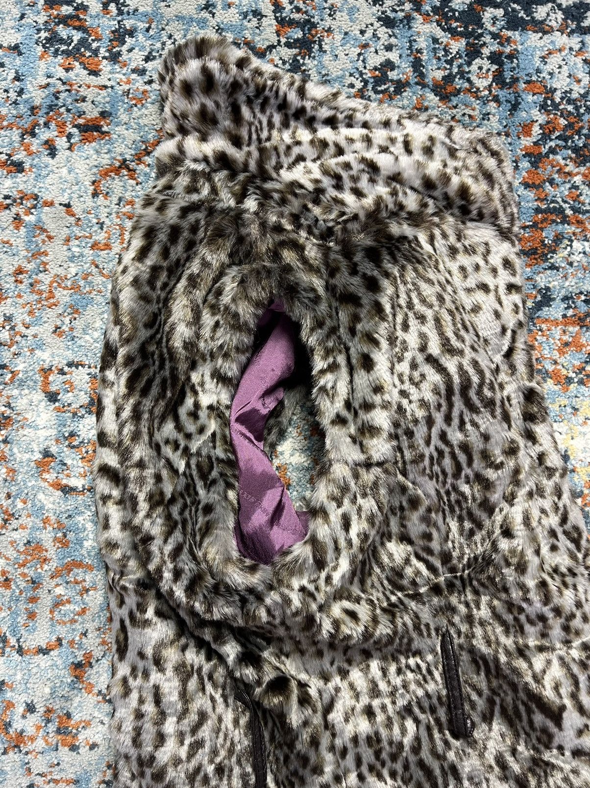 Japanese Brand × Miss Sixty Vintage y2k Miss Sixty faux fur vest cheetah print oversized Size S / US 4 / IT 40 - 6 Thumbnail