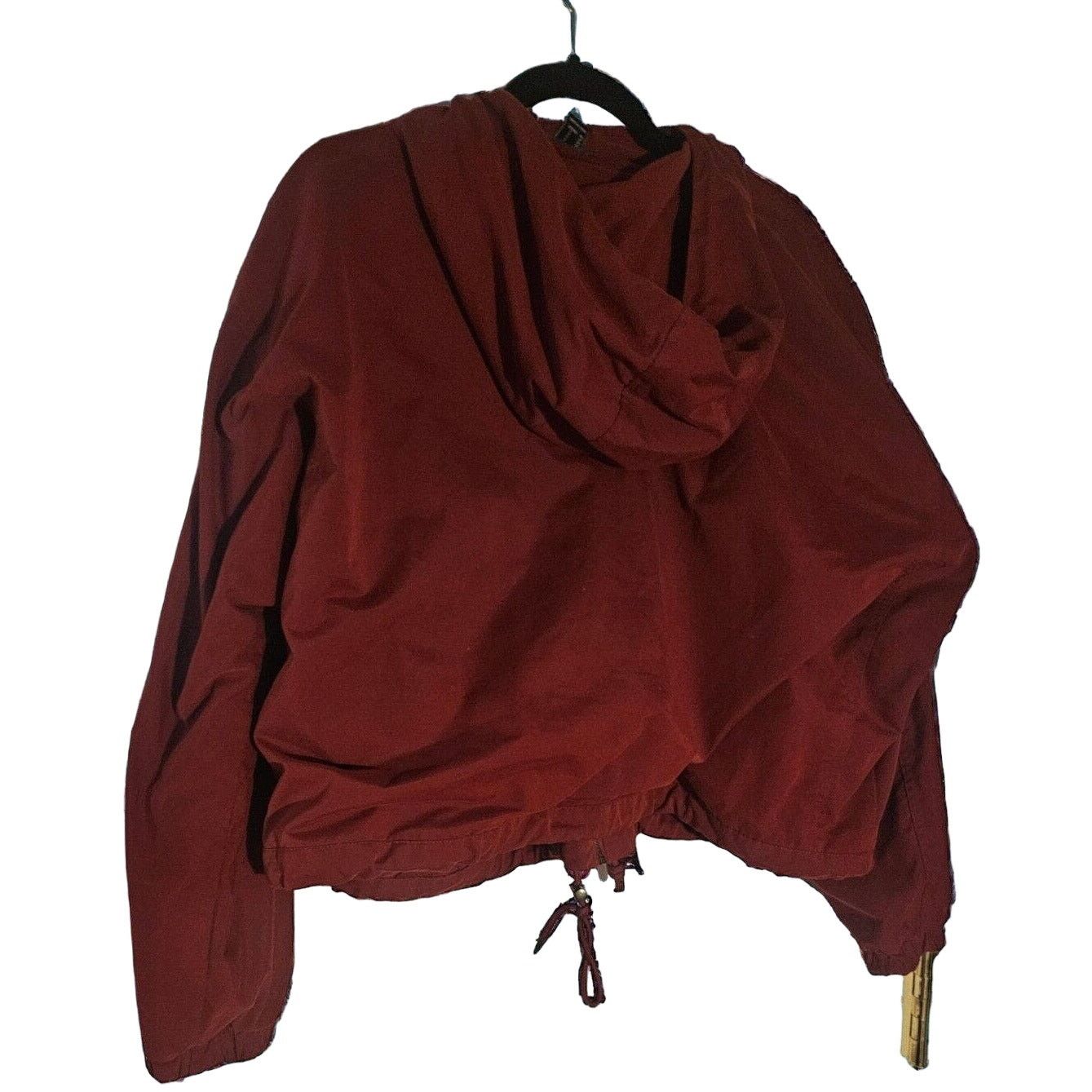 Forever 21 Red Cropped Hooded Jacket Forever 21-Large Size L / US 10 / IT 46 - 2 Thumbnail