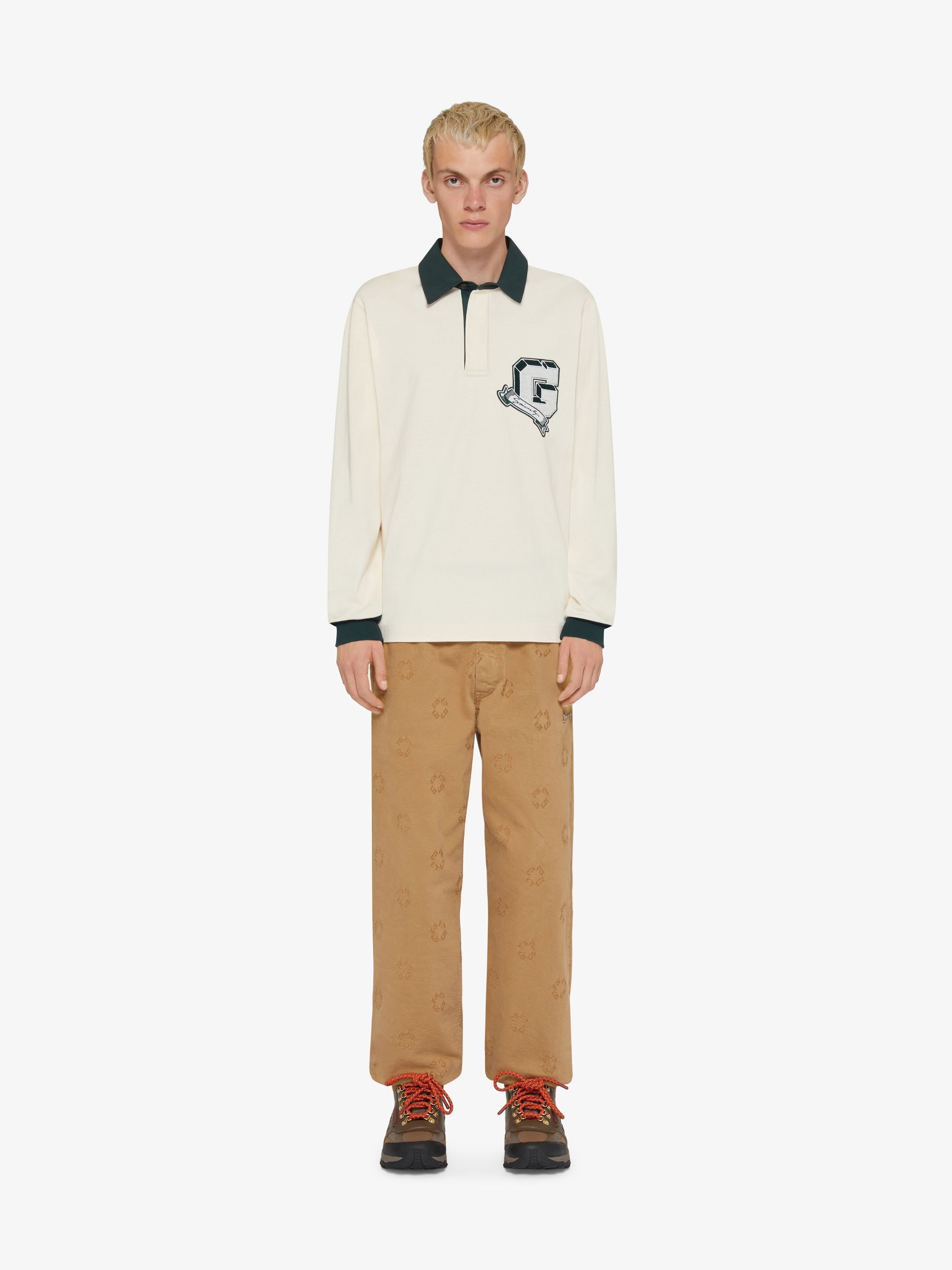 Givenchy oc11z0725 Polo Shirt in White/Green Size US S / EU 44-46 / 1 - 2 Thumbnail