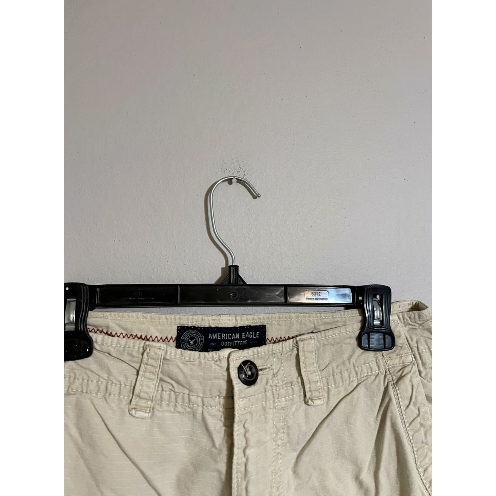 American Eagle Outfitters American Eagle Cargo Shorts Men's 30 Khaki Ripstop Military Classic Size US 31 - 2 Thumbnail