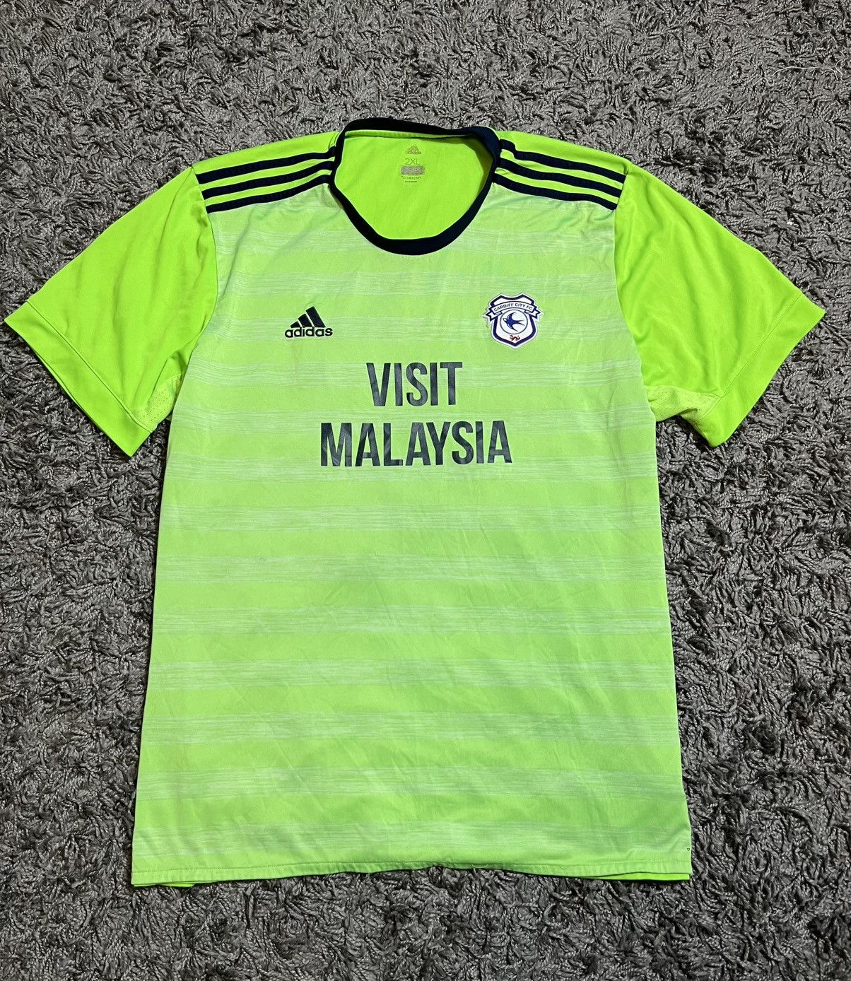 Adidas ADIDAS CARDIFF CITY 2017/18 SOCCER FOOTBALL JERSEY T-SHIRT Size US XXL / EU 58 / 5 - 1 Thumbnail