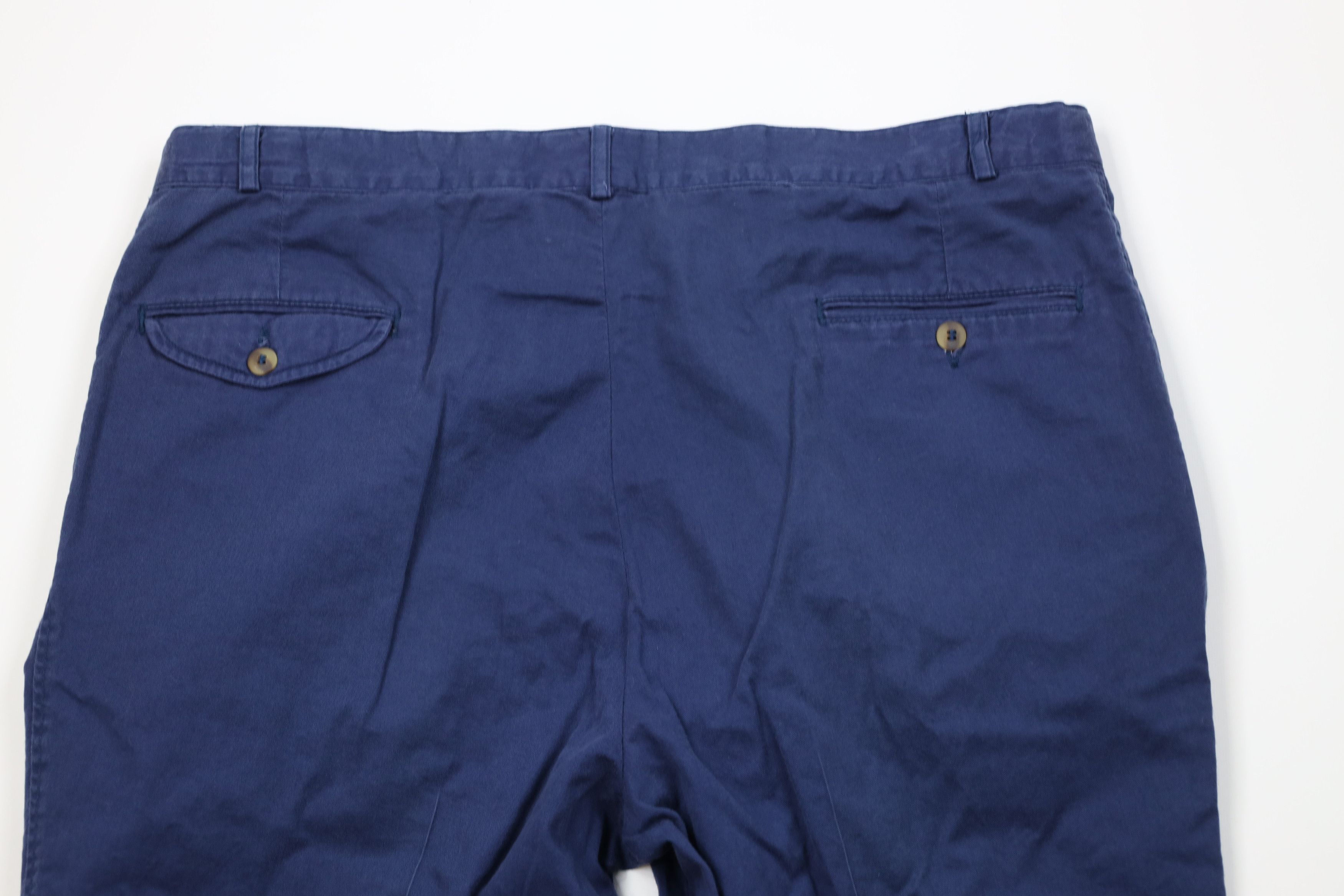 Eddie Bauer Vintage 90s Eddie Bauer Wide Leg Chino Pants Blue Cotton Size US 40 / EU 56 - 10 Thumbnail