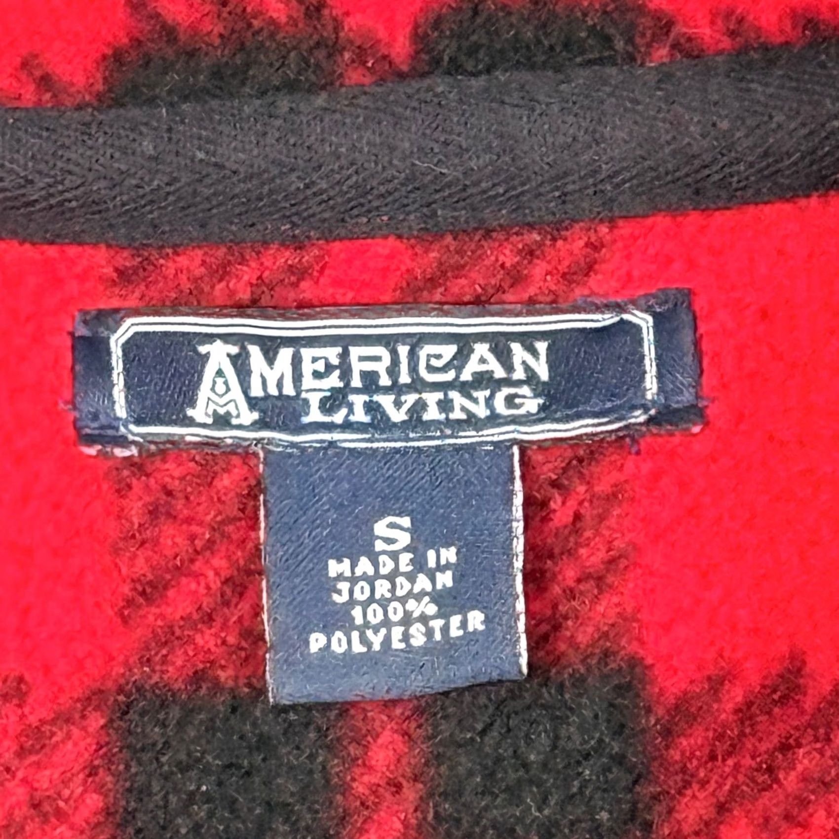 Vintage VINTAGE American Living Red Plaid Fleece Quarter Zip Pullover Top Womens Size S / US 4 / IT 40 - 4 Thumbnail