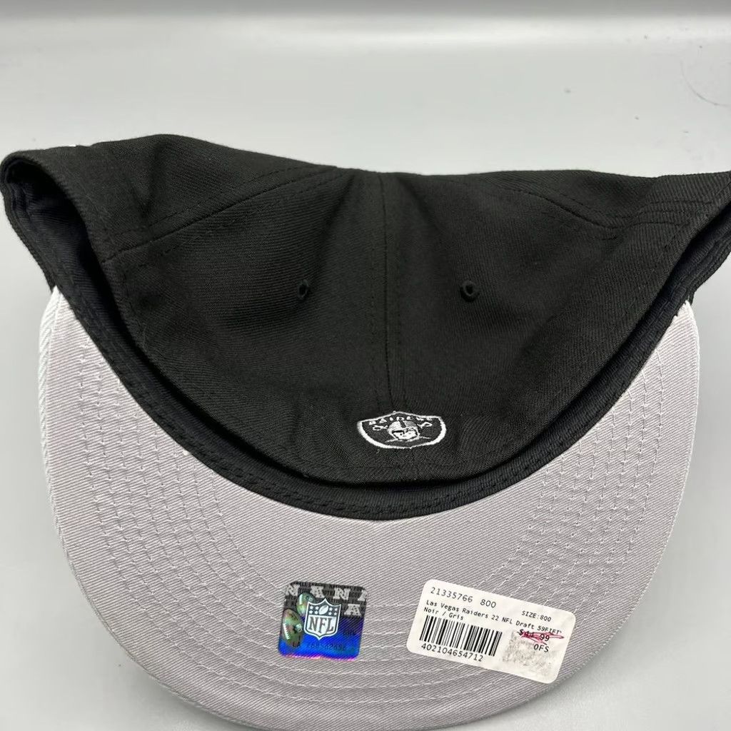 New Era Las Vegas Raiders Hat Men 8 59Fifty New Era NFL Fitted Cap Size ONE SIZE - 5 Thumbnail