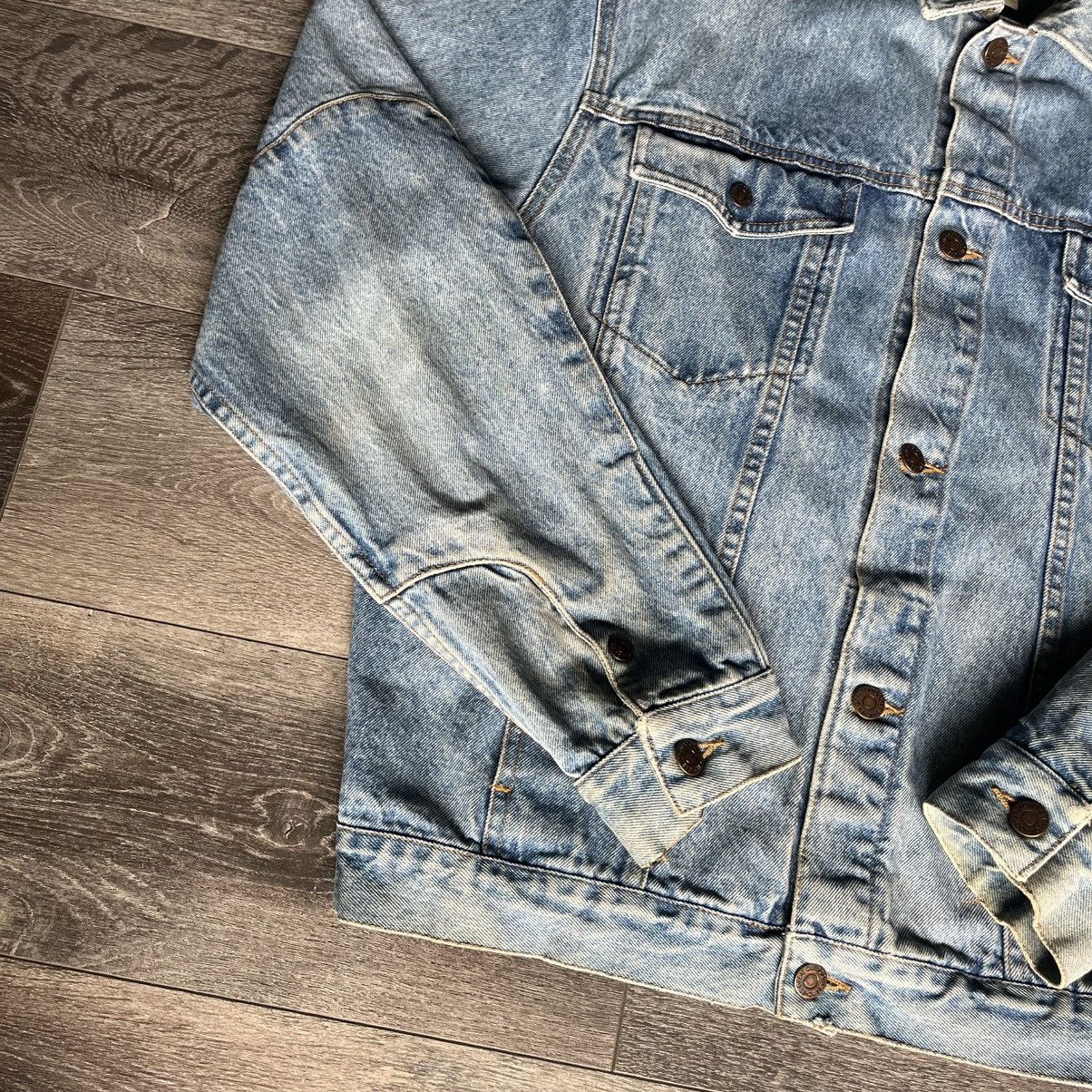 Britches Vintage 1990s Britches Light Wash Denim Jean Trucker Jacket Size US XL / EU 56 / 4 - 3 Thumbnail