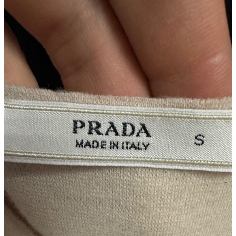 Prada Prada Beige Fitted Wool Sleeveless Dress Size S Size S / US 4 / IT 40 - 5 Thumbnail