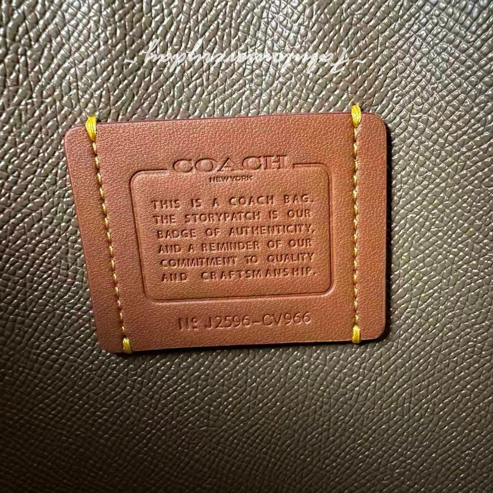 Coach Coach Mollie Tote Bag 25 Crossbody Leather/Dark Stone CV966 Size ONE SIZE - 8 Thumbnail