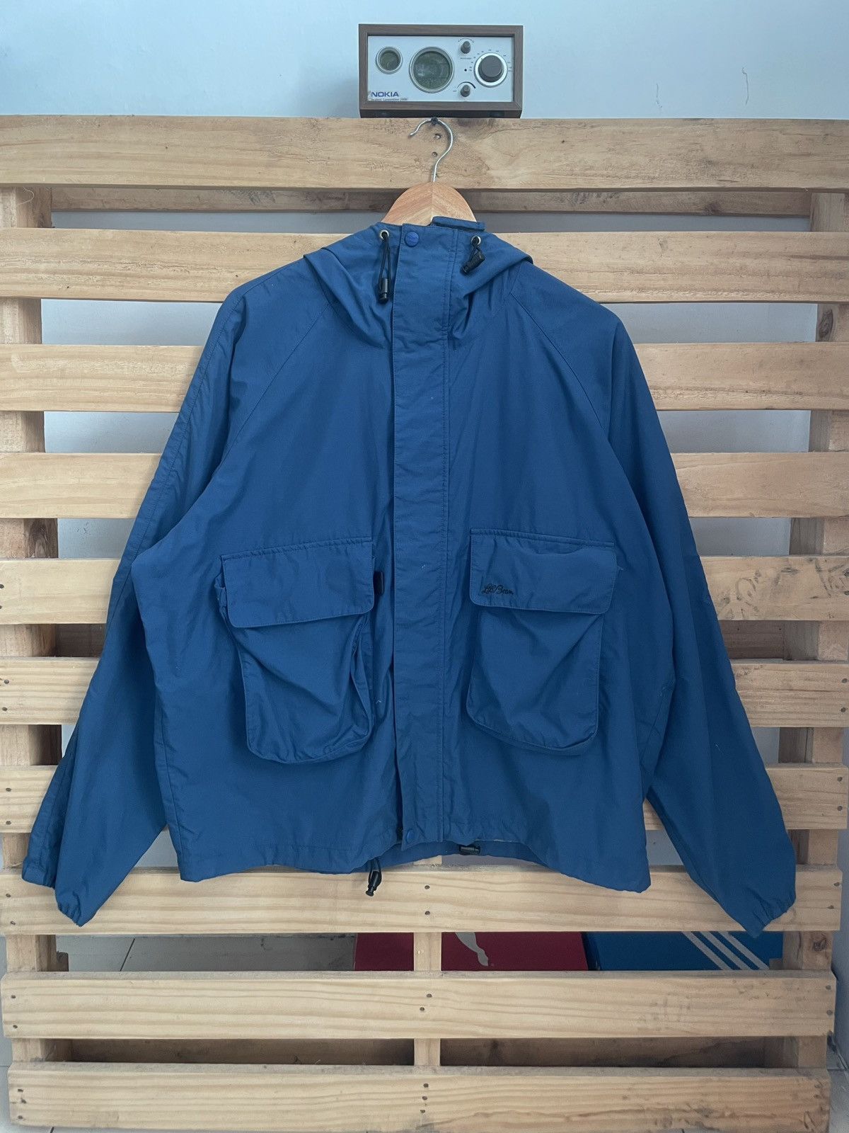 L.L. Bean Vintage 80s LL Bean Fly Fishing Gorpcore Jacket L Blue Size US L / EU 52-54 / 3 - 1 Thumbnail