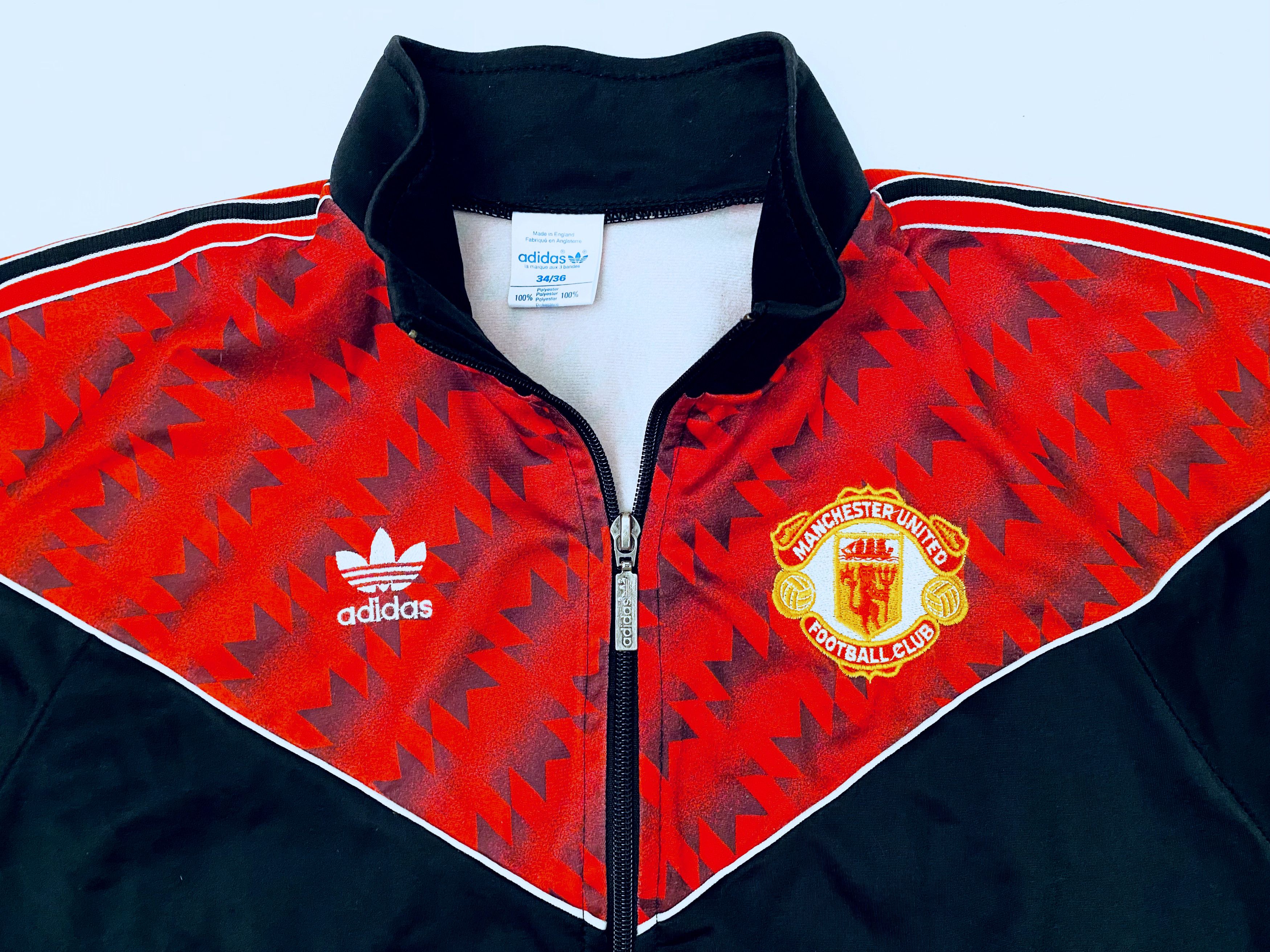 Adidas Manchester United Track / Training Jacket 1990 1992 Size US S / EU 44-46 / 1 - 4 Thumbnail