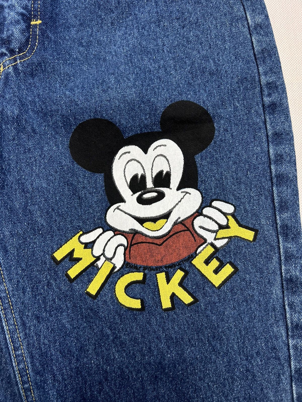 Disney × Mickey Mouse Pants Disney Mickey Mouse Jeans Vintage Size US 31 - 2 Thumbnail