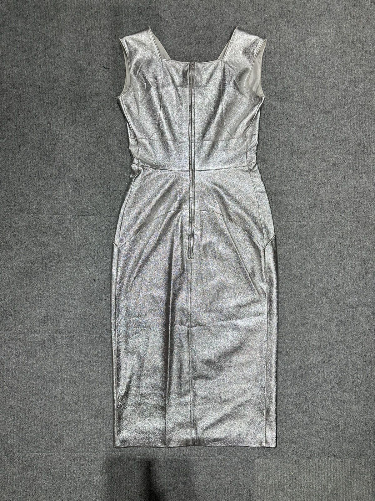 Chanel × Vintage Chanel Fall 1999 Leather & Silk Dress Size XS / US 0-2 / IT 36-38 - 2 Thumbnail