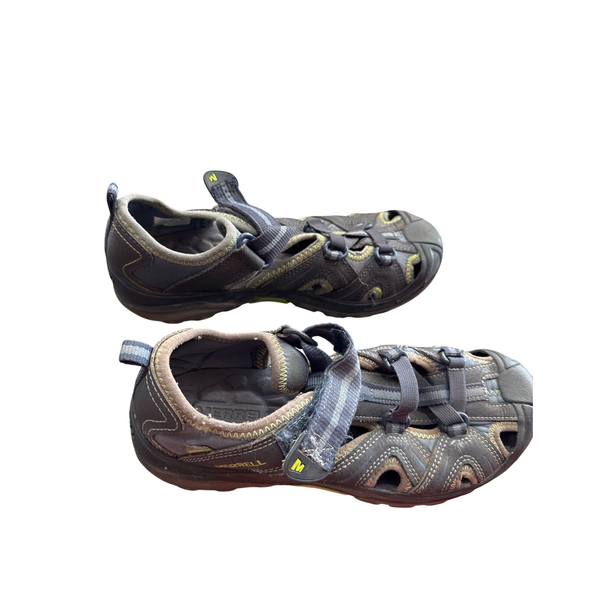 Merrell Merrell Womens Hydro leather blue gray Hiking Water Sandals Size US 4 / IT 34 - 4 Thumbnail