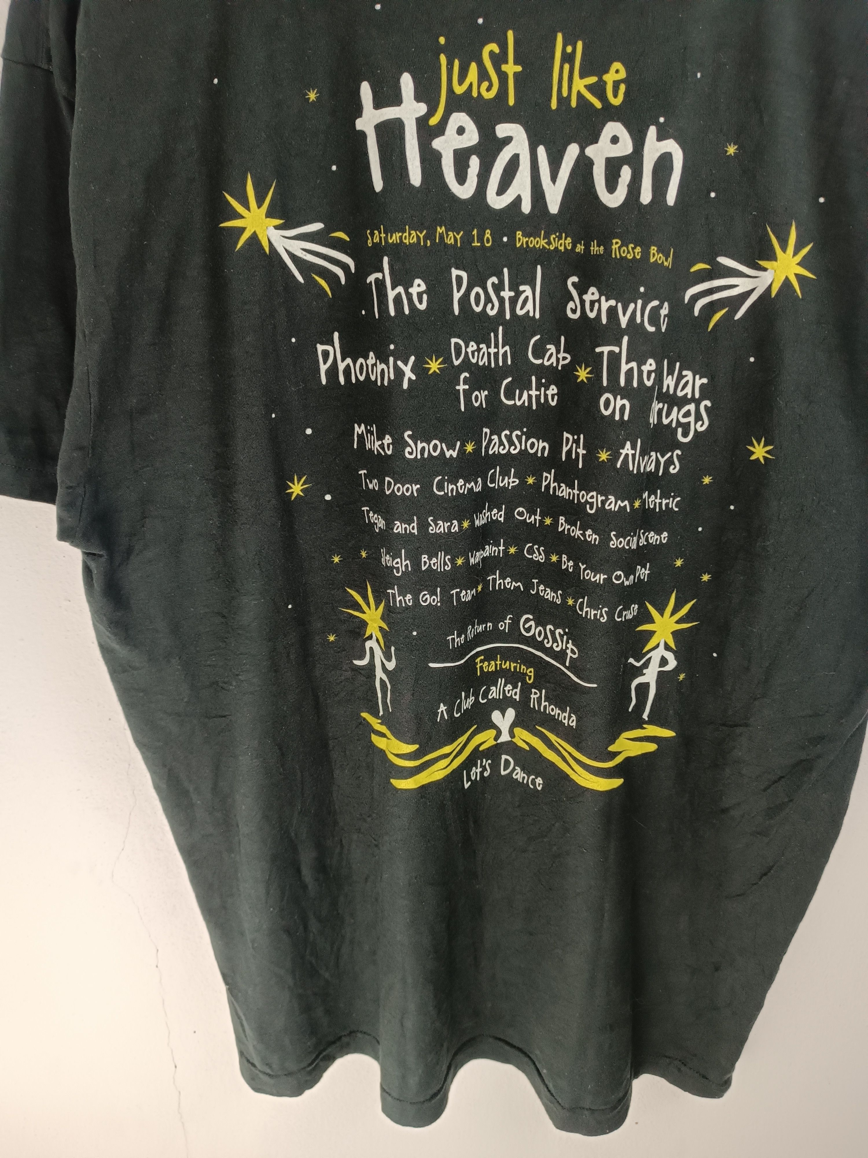 Band Tees VINTAGE JUST LIKE HEAVEN FEST death cab phoenix postal pit Size US XL / EU 56 / 4 - 14 Thumbnail