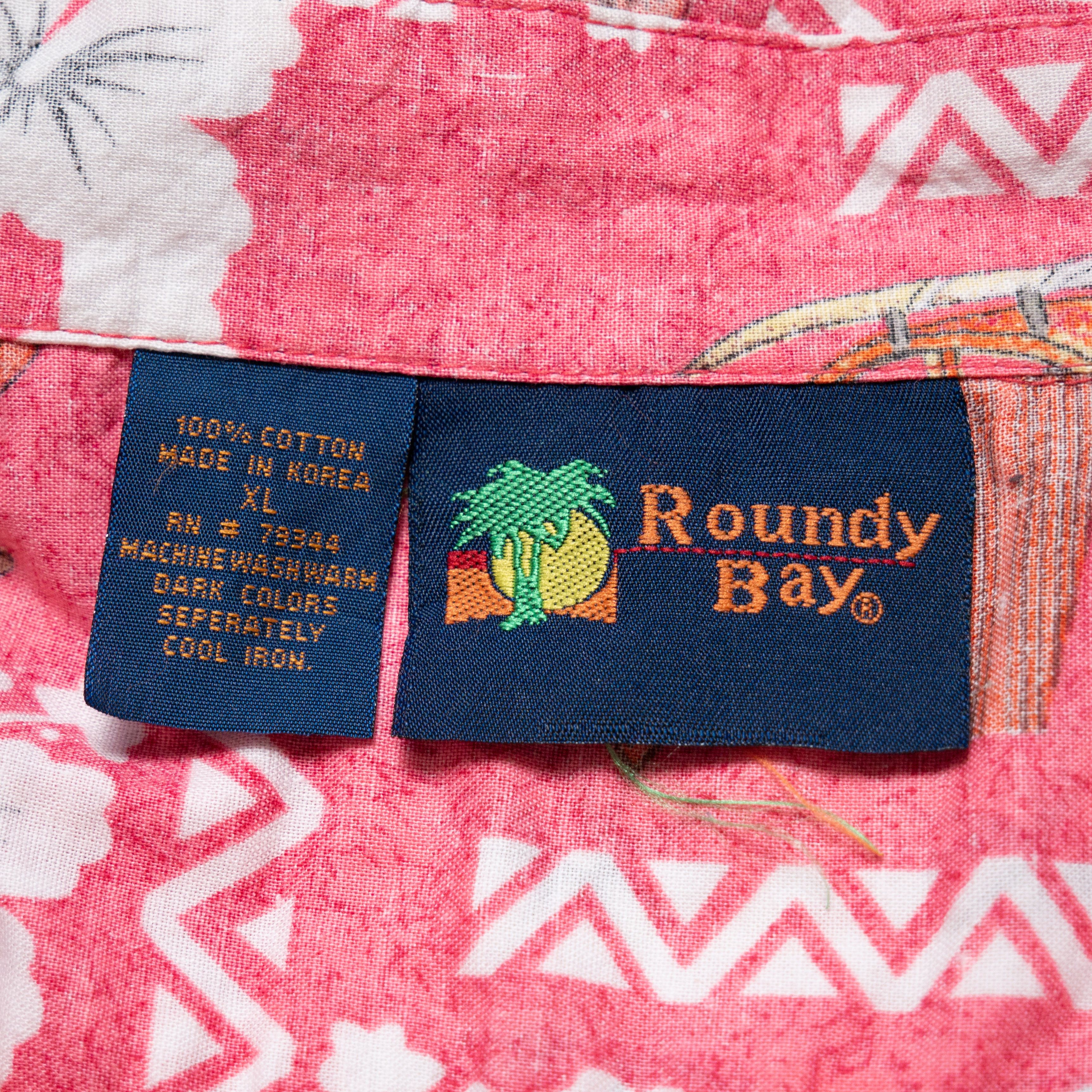 Vintage Vintage 90s Roundy Bay Hawaiian Shirt Polo XL Size US XL / EU 56 / 4 - 5 Thumbnail