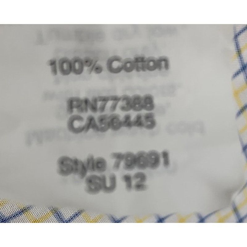 J.Crew J.Crew Button Down Shirt Men's Large Yellow Blue Gingham Size US L / EU 52-54 / 3 - 10 Thumbnail