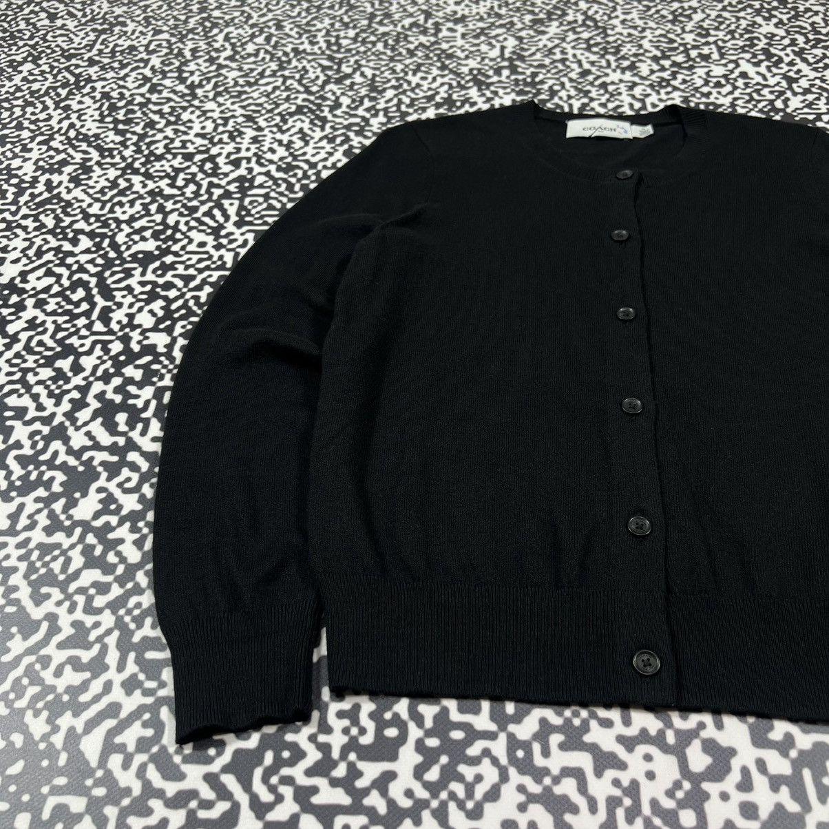 Coach COACH Black Basic Casual Cardigan Sweater Luxury Y2K Style Size XS / US 0-2 / IT 36-38 - 7 Thumbnail