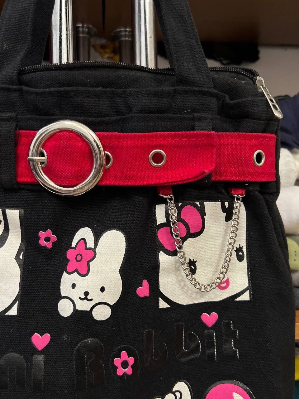 Japanese Brand × Vintage Capacity Patchwork Retro Hello Kitty Y2k Bag Size ONE SIZE - 3 Thumbnail