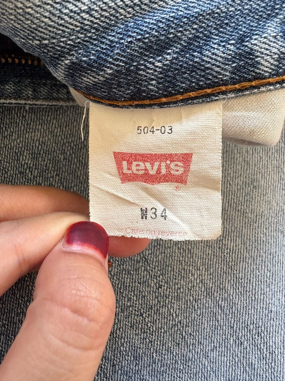 Levi's Vintage 90s Levis 504 Distressed Loose Jean Shorts Jorts Size US 34 / EU 50 - 12 Thumbnail