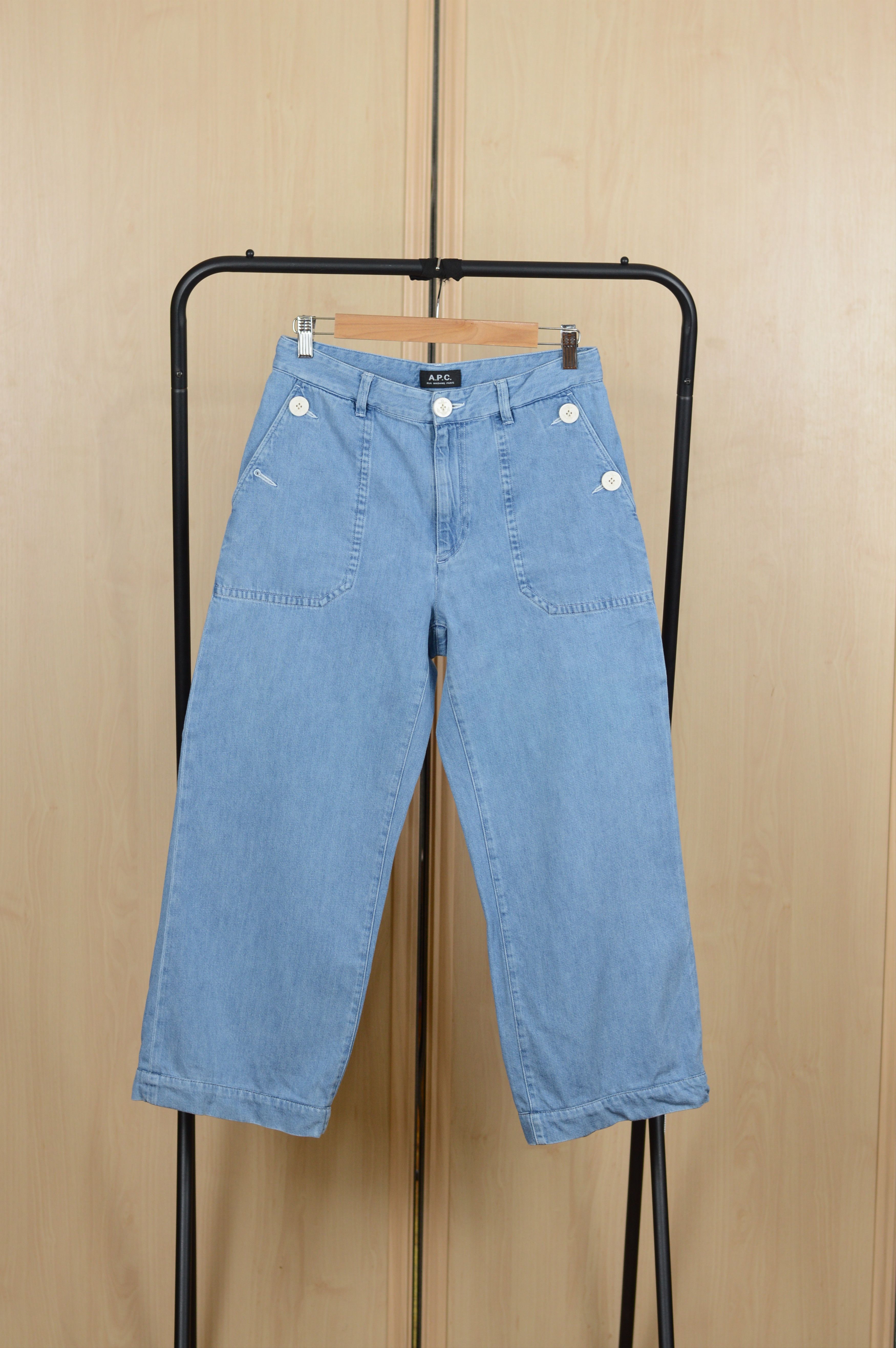 A.P.C. APC boyfriend wide leg jeans Size 30" / US 8 / IT 44 - 1 Thumbnail