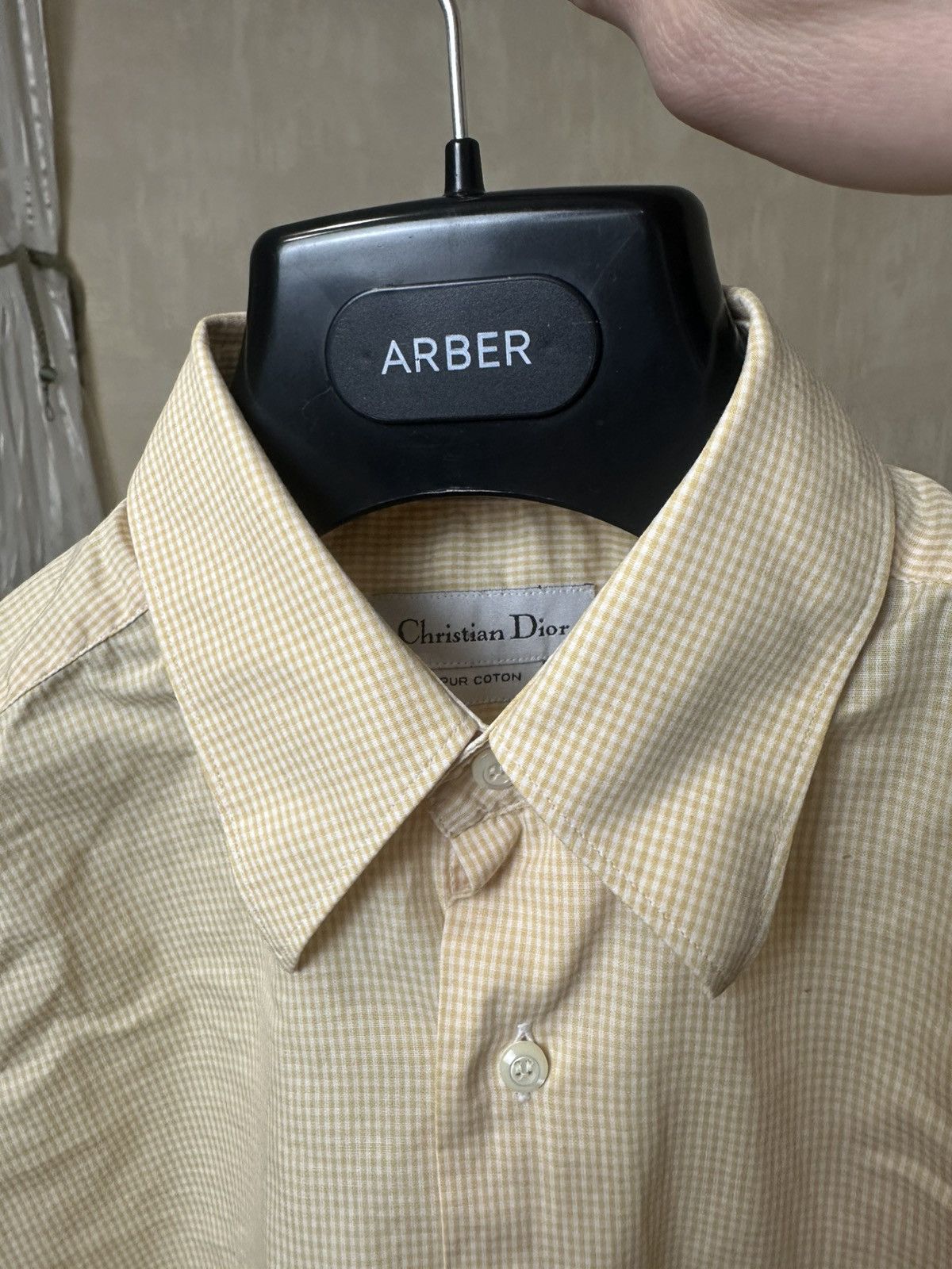 Christian Dior Monsieur 🔥 Christian Dior Cotton Short Sleeve Button Up Shirt 15 39 Size US L / EU 52-54 / 3 - 6 Thumbnail
