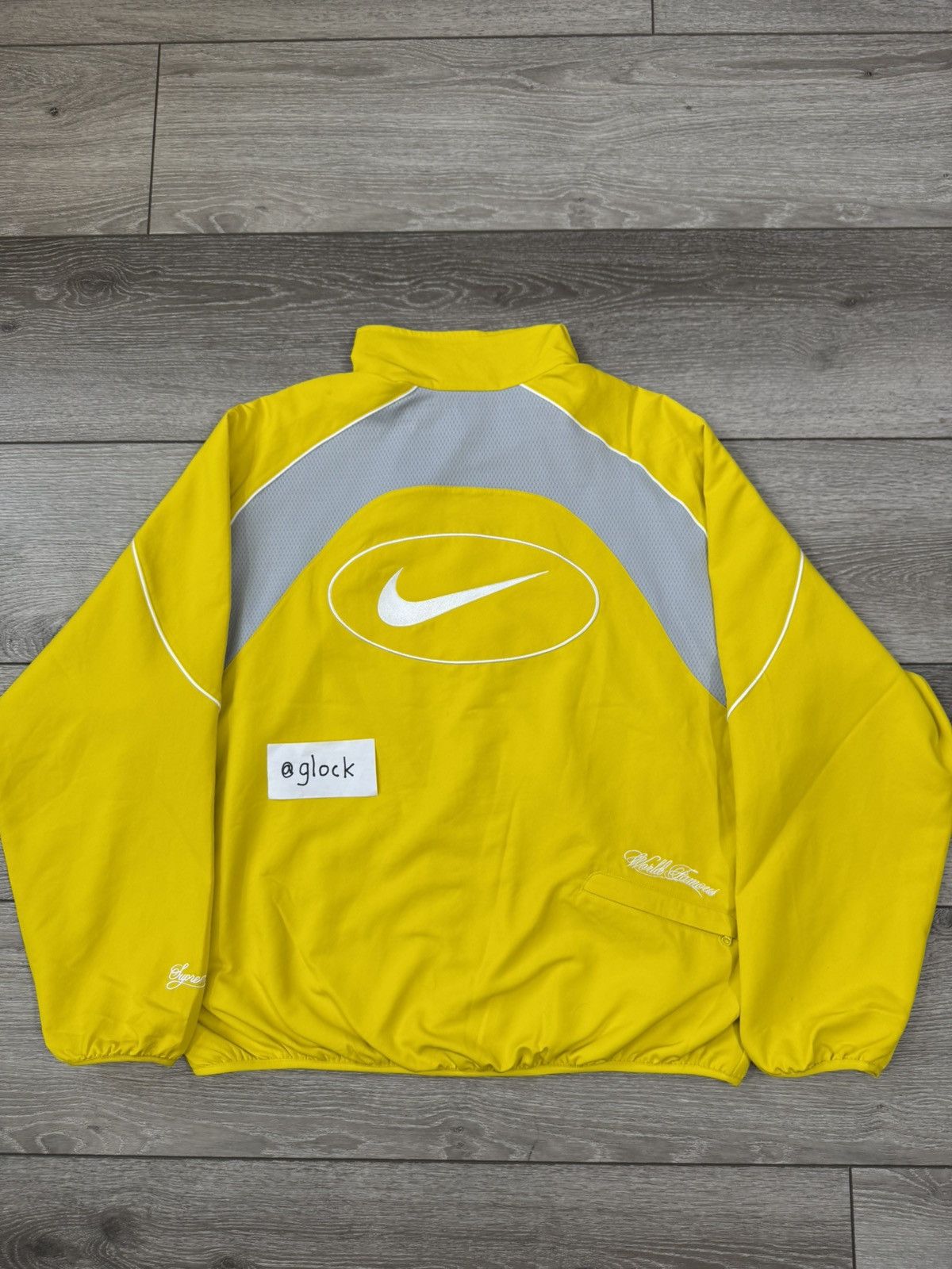 Supreme Nike Yellow Track Jacket SS25 Size Medium