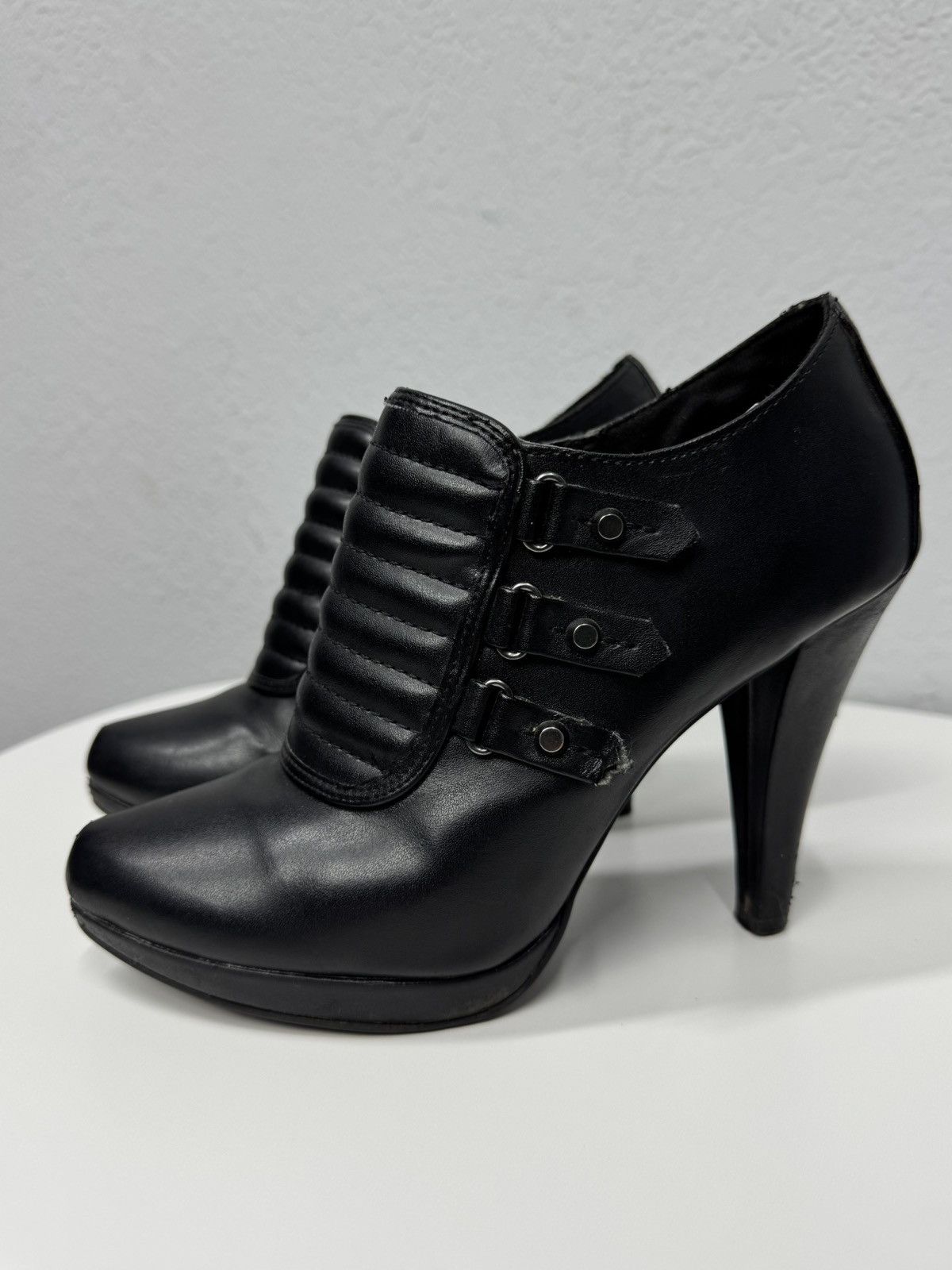 A.S.98 Vintage Leather Boots High Heel Y2k Avantgarde IfSixWasNine Size US 8 / IT 38 - 2 Thumbnail