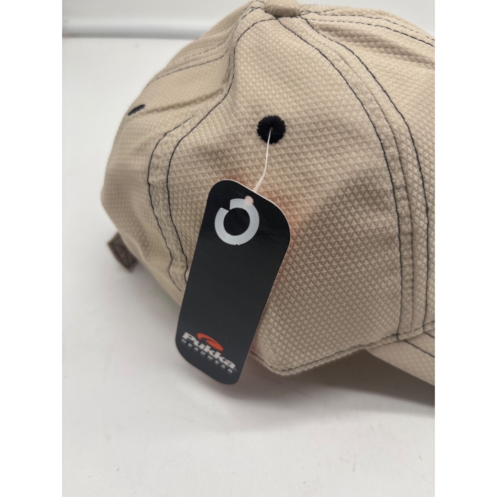 Other Pukka Tee- Embroidered Mesh Golf Cap/ Hat, Beige, OS Size ONE SIZE - 9 Thumbnail
