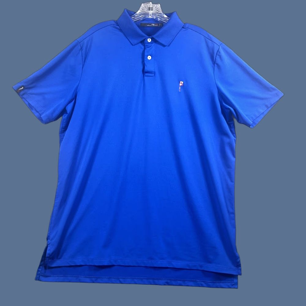 RLX Ralph Lauren RLX Ralph Lauren Shirt Mens L Blue Polo Short Sleeve Stretch Golf Classic Preppy Solid Size US L / EU 52-54 / 3 - 1 Thumbnail