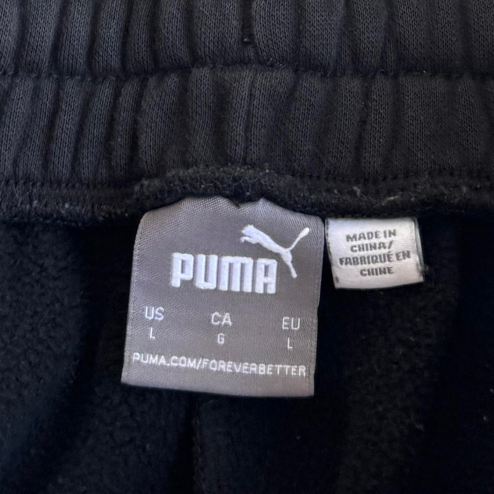 Puma × Vintage Vintage Y2K PUMA Black & White Embroidered Opium Sweatpants Size US 32 / EU 48 - 4 Thumbnail
