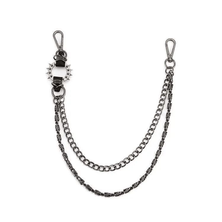 Jean Punk Spiked Jeans Chain Accessories Size ONE SIZE - 1 Thumbnail
