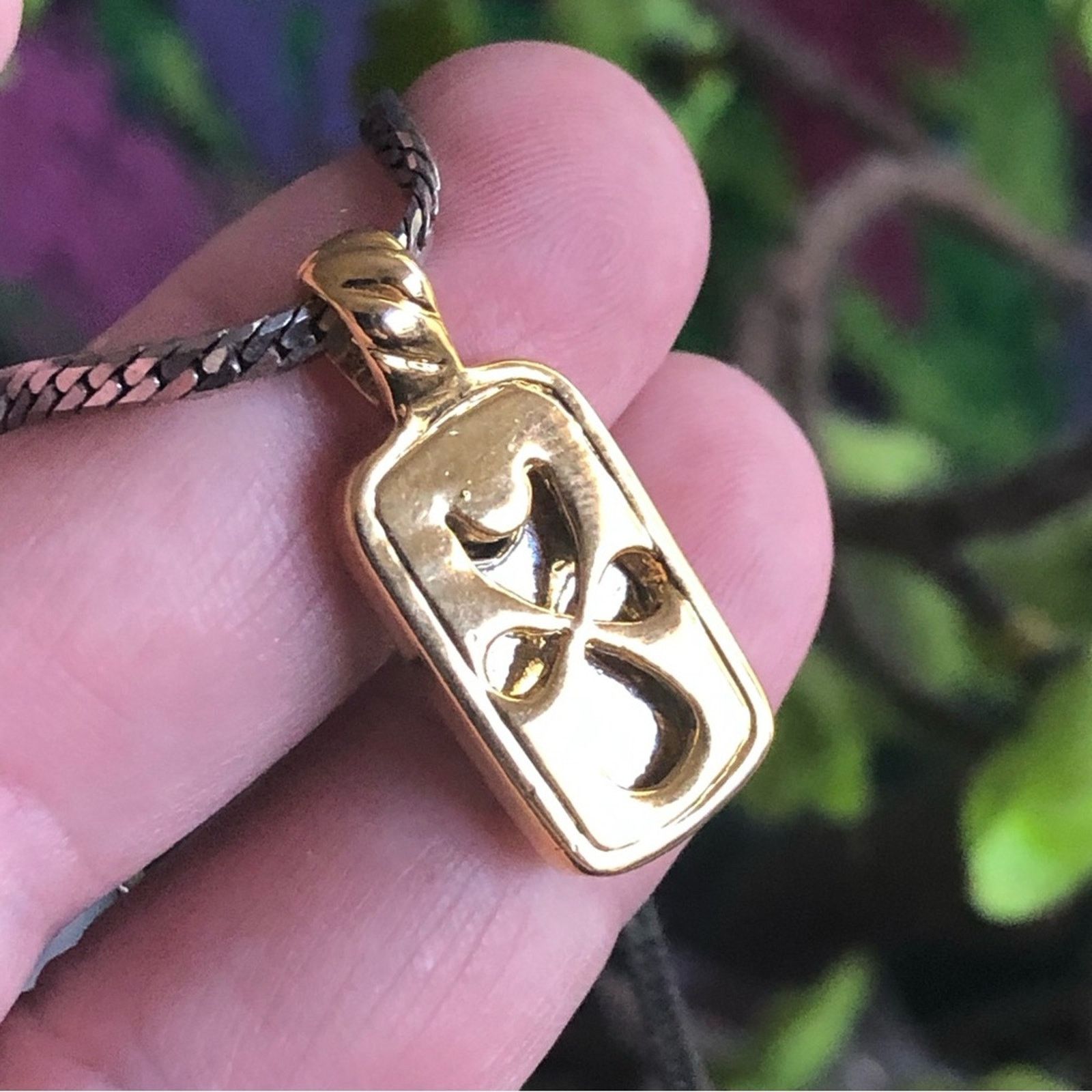 Vintage Vintage gold and silver tone pendant chain necklace Size ONE SIZE - 10 Thumbnail