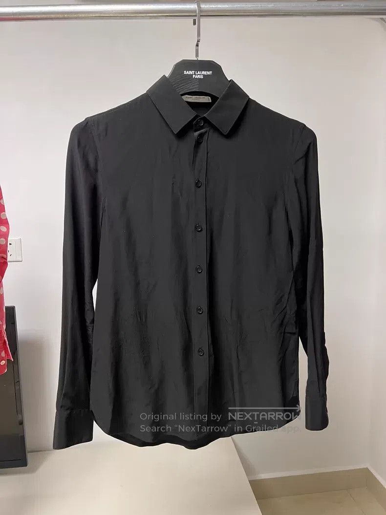 Saint Laurent Paris Saint Laurent Paris Black Samurai Silk Black Shirt i Size XS / US 0-2 / IT 36-38 - 1 Thumbnail