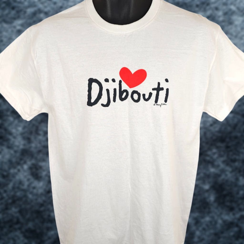Vintage VINTAGE Djibouti Tshirt Mens Size Medium White Mary Ellis Souvenir Tee East Africa Size US M / EU 48-50 / 2 - 1 Thumbnail