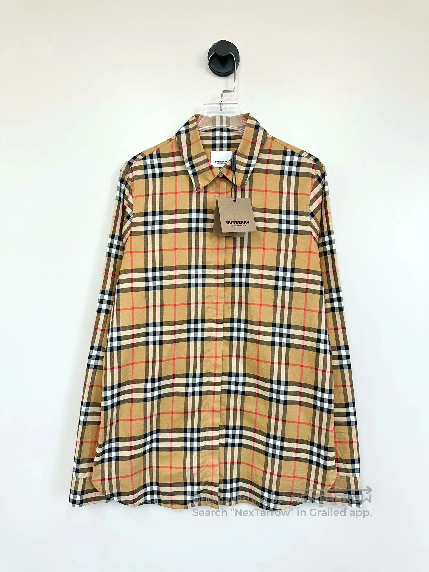 Burberry Burberry Khaki Classic Plaid Long-sleeve Shirt| Size XS / US 0-2 / IT 36-38 - 1 Thumbnail