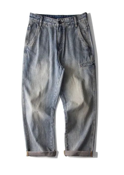 Japanese Brand High street distressed washed jeans Size US 32 / EU 48 - 4 Thumbnail