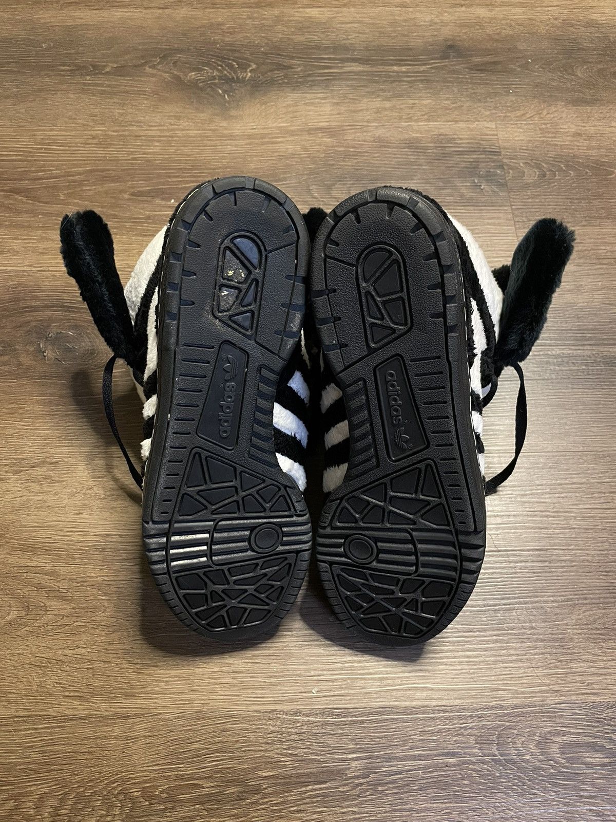 Jeremy Scott Jeremy Scott X Adidas Black Panda High Top Sneaker Size US 9.5 / EU 42-43 - 4 Thumbnail