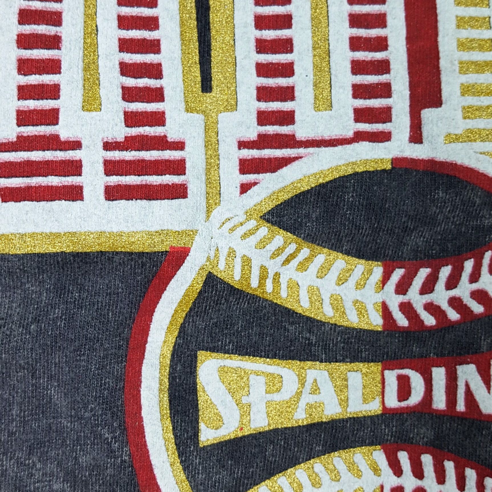 Spalding VINTAGE Spalding Baseball T Shirt Mens Size L Gray Acid Dye Puff Print 90s Retro Sport MLB Shirt Size US L / EU 52-54 / 3 - 5 Thumbnail