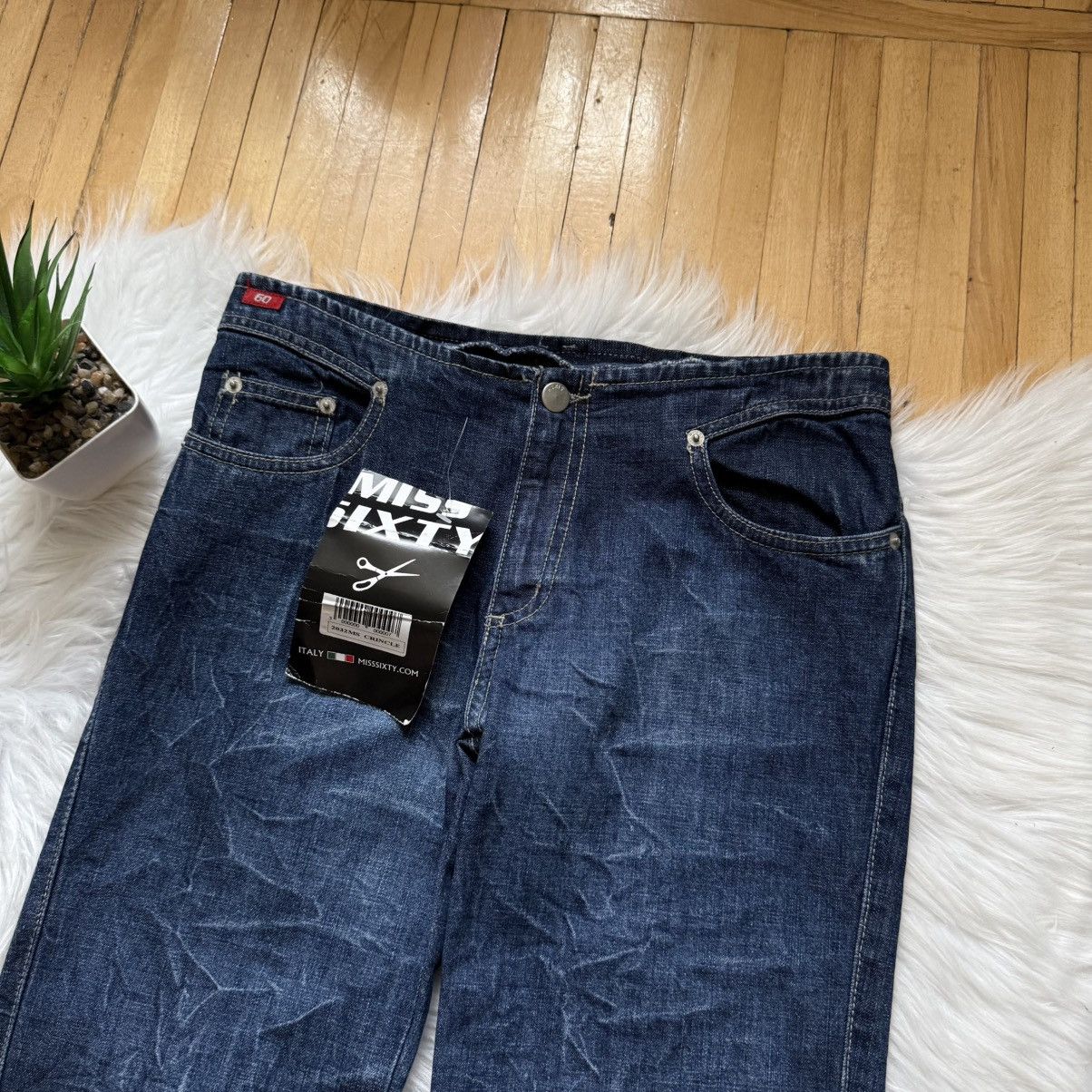 Miss Sixty 📌 Vintage Miss Sixty Jeans Flared Washed 00s Low Rice Size 30" / US 8 / IT 44 - 5 Thumbnail